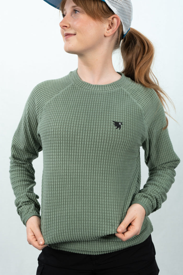 Women’s Dawn – Grid Fleece Mid-Layer Crewneck