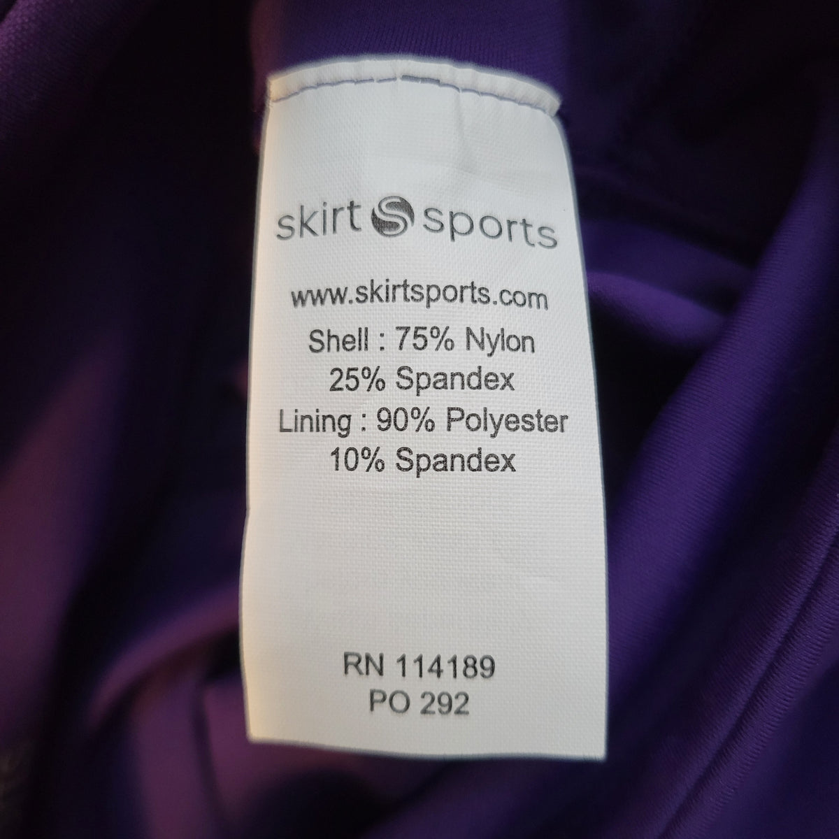 Skirt Sports Redemption Shorties-8"-Deep Purple-Large