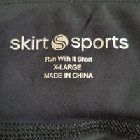 Skirt Sports Run With It Shorts-Black-Extra Large