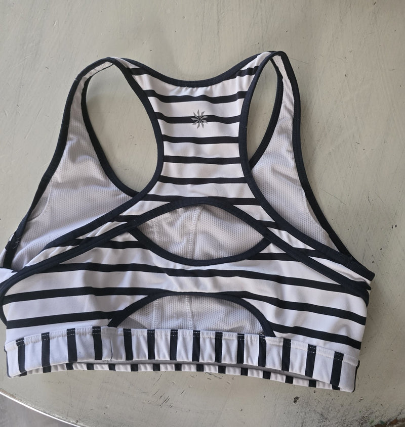 Athleta Sports Bra/ Top - Striped - Medium