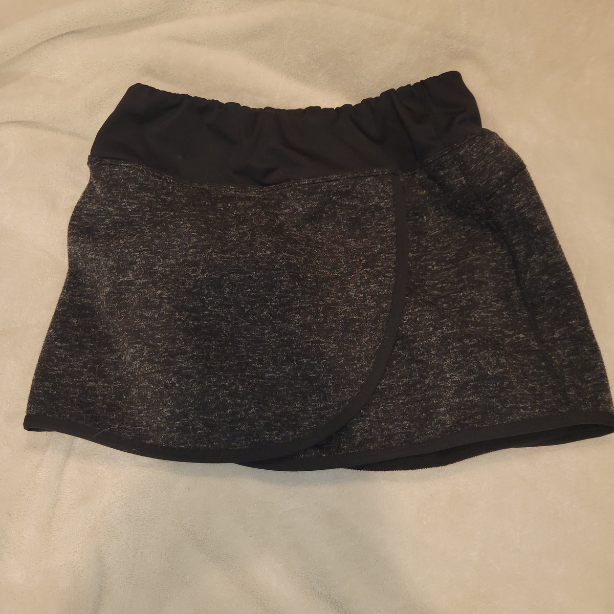 Skirt Sports size small black wool pull over skirt with nothing underneath