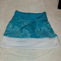 Skirt Sports Skirt with shorts with grippers underneath - Size Extra Small - Blue print and Black Print