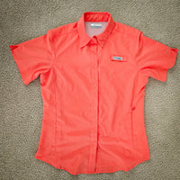 Colombia Hiking Shirt | Small | Snap Buttons | Pocket | Back Vent | Sun Protection