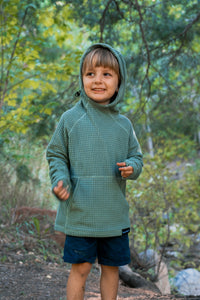 Lil’ Squak – Kids’ Grid Fleece Mid-Layer Hoodie