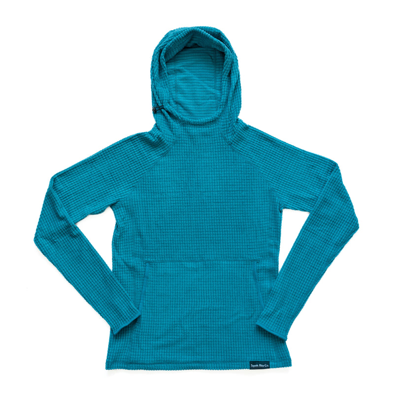 The Squak Women's Fleece Mid-Layer Grid Hoodie