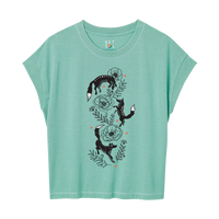 Fox Flowers Relaxed Tee | Preorder