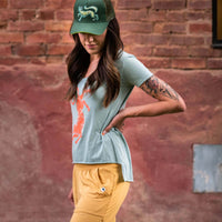 Tiger Scoop T-shirt | Lichen