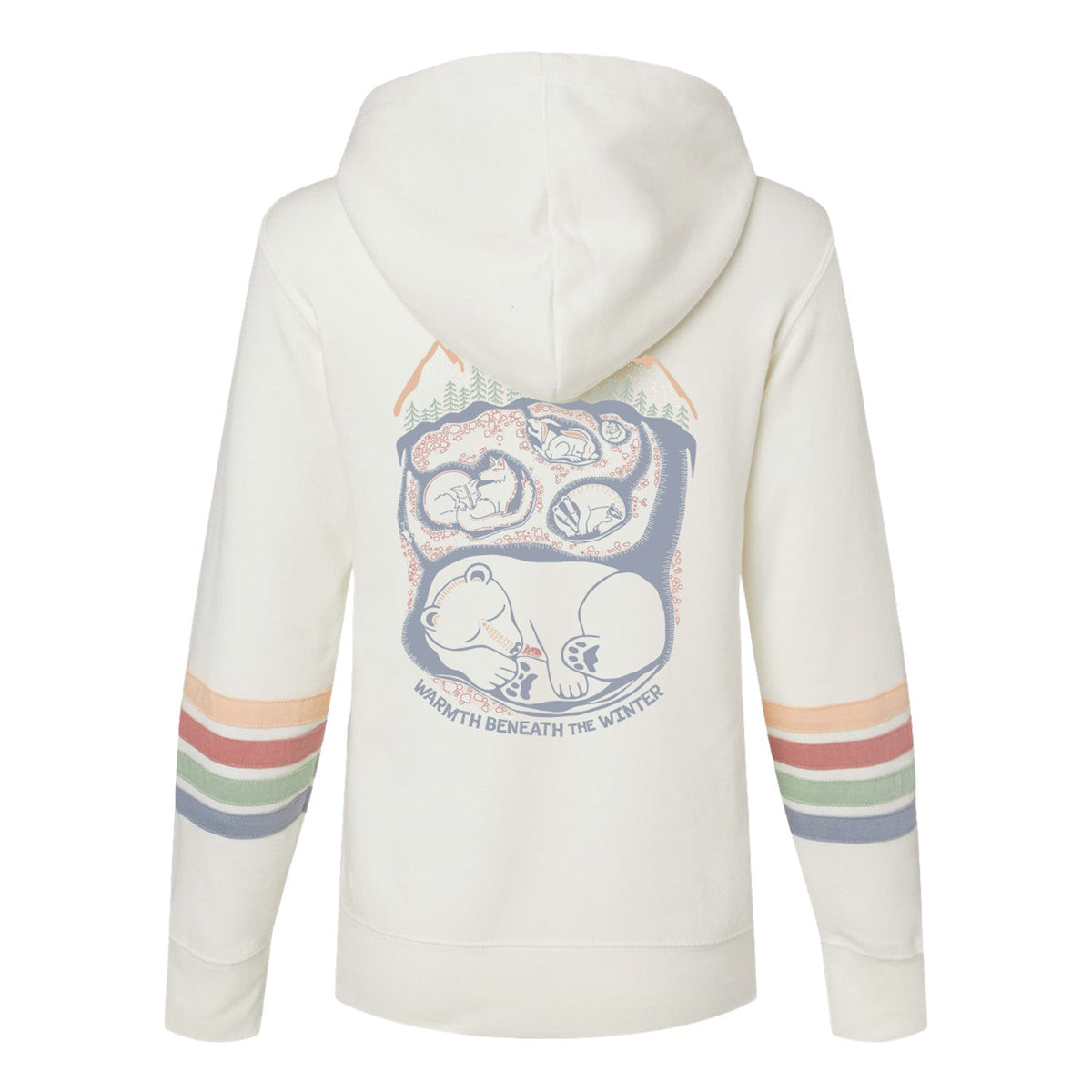 Hibernation Striped Zip Hoodie - Preorder