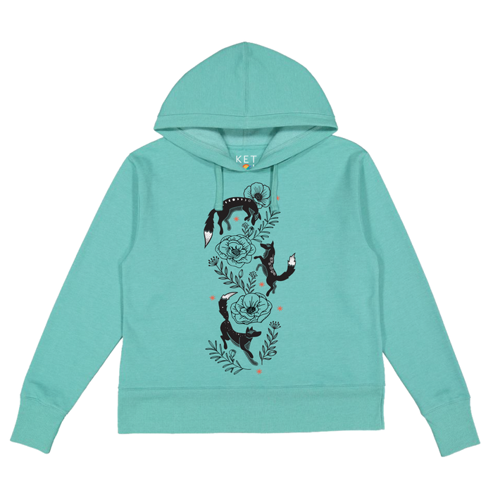 Fox Flowers Everywhere Hoodie - Preorder