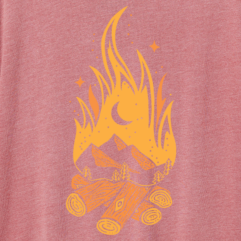 Campfire Relaxed Tee | Sunset