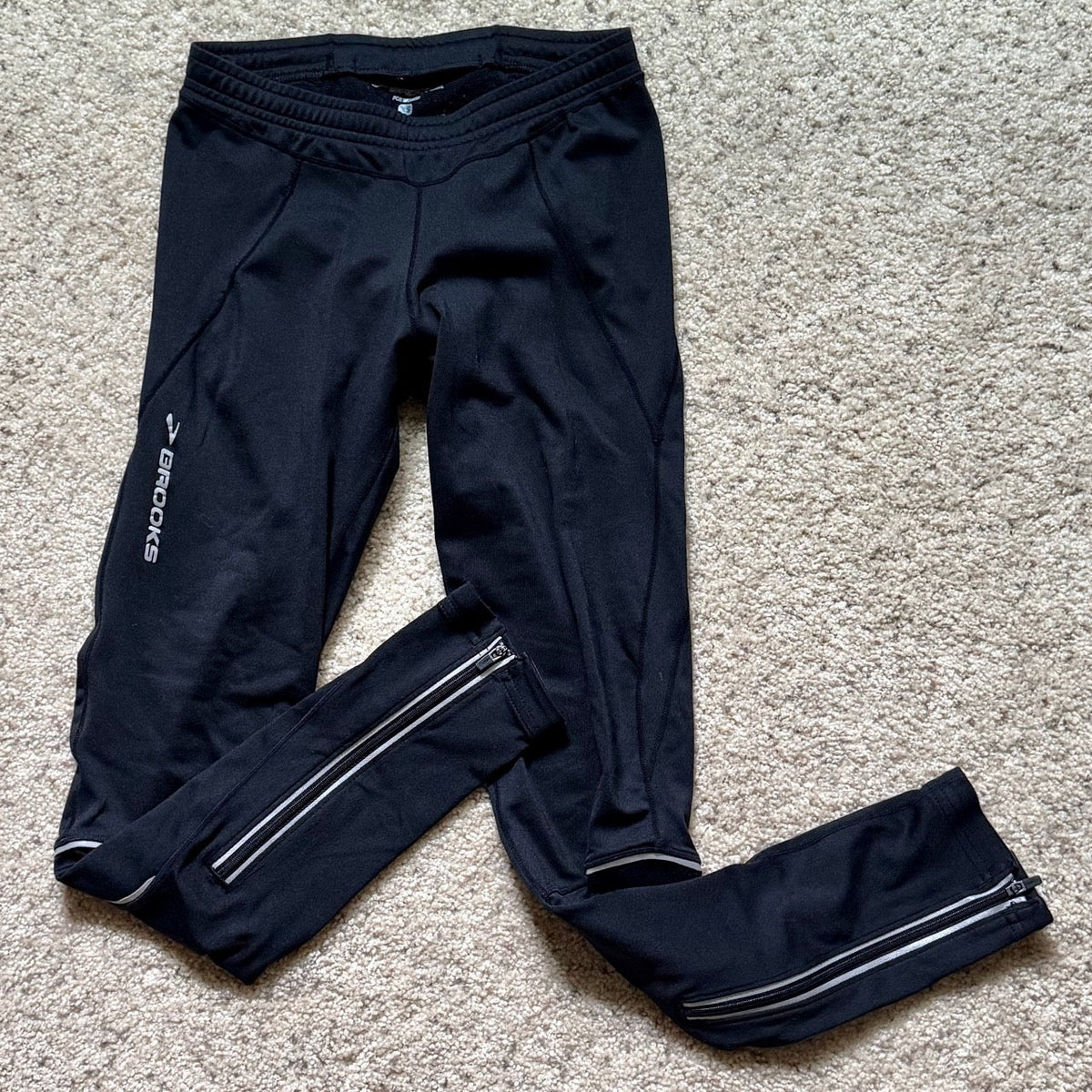 Brooks Women's Fleece-Lined Running Leggings - Black - XS