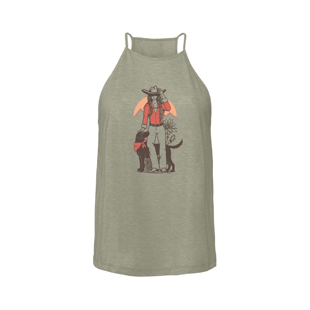 Cowgirl - High Neck Tank Top