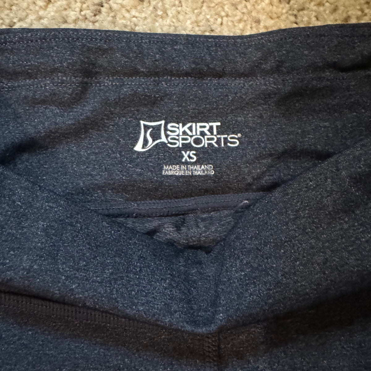 Skirt Sports Compression Leggings - Grey - XS