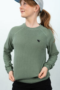 Women’s Dawn – Grid Fleece Mid-Layer Crewneck