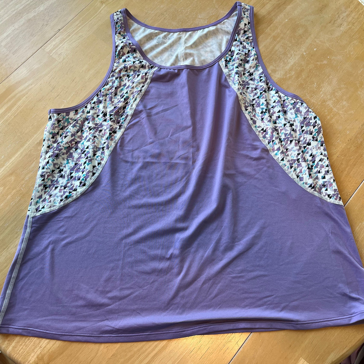 Skirt Sports - Take Five Tank - Lilac Lilac Love Triangle - XXL