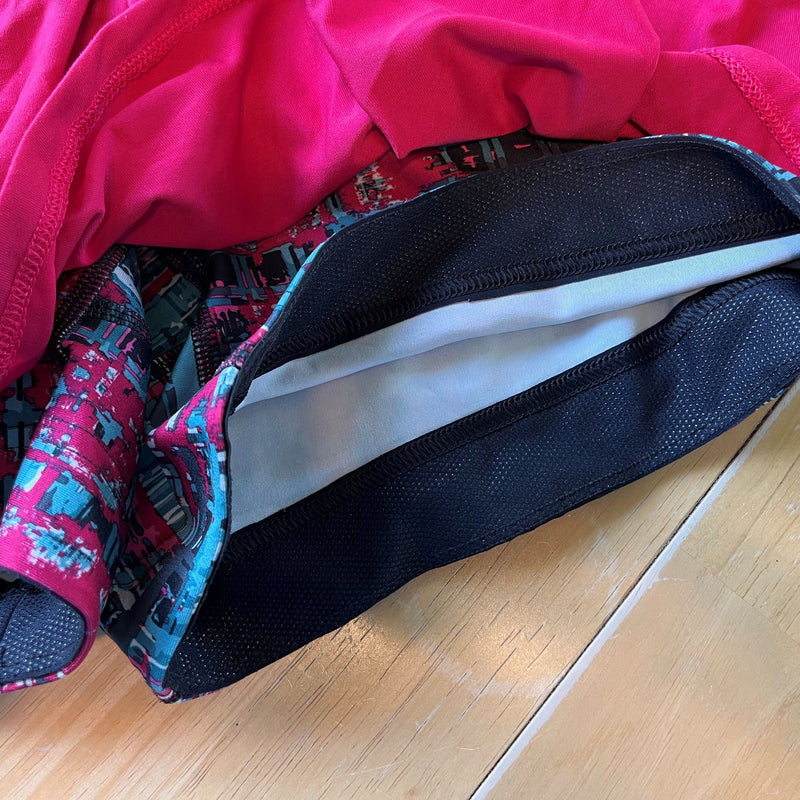 Skirt Sports - Lioness - Cherry Bombshell/Rad Plaid - Extra Large