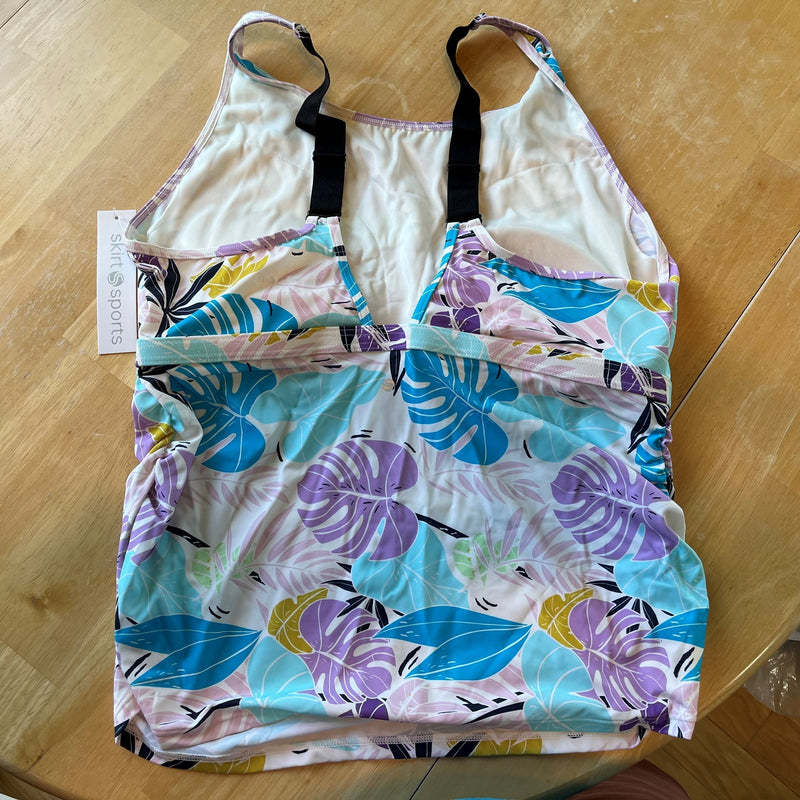 Skirt Sports Swim Tankini Top - Amelia Island - 1X - New With Tags