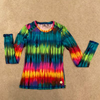Trina Turk Long Sleeved Tie-Dye Top Size Medium