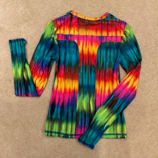 Trina Turk Long Sleeved Tie-Dye Top Size Medium