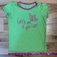 Skirt Sports Kids Catch Me If You Can Tee - Lime - Medium Girls 7/8