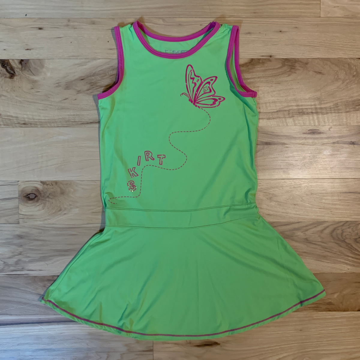 Skirt Sports Kids Dress - Lime - Medium - 7/8