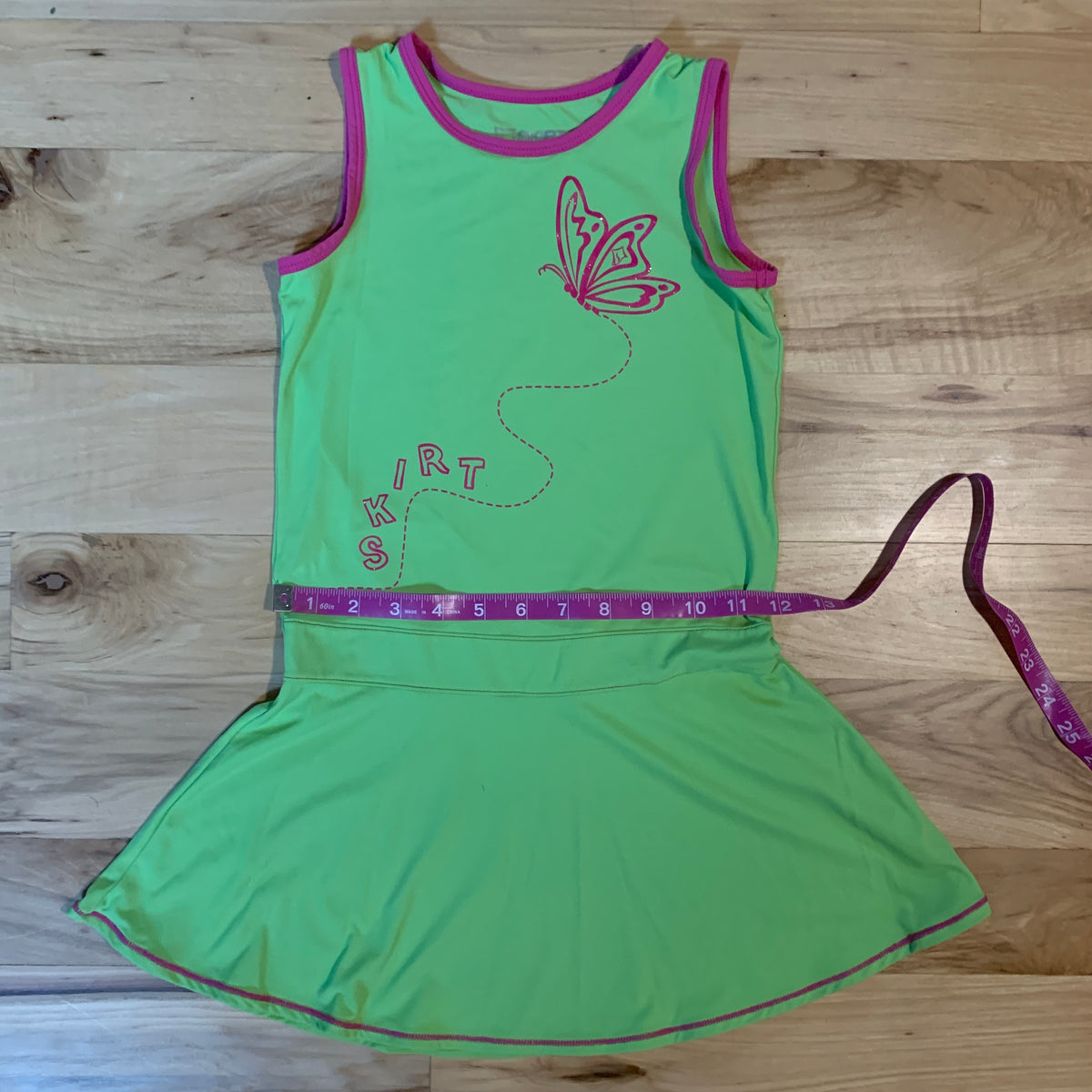 Skirt Sports Kids Dress - Lime - Medium - 7/8