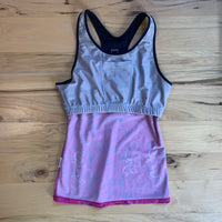 Skirt Sports Tri Tank - Pink Tattoo Print - Small