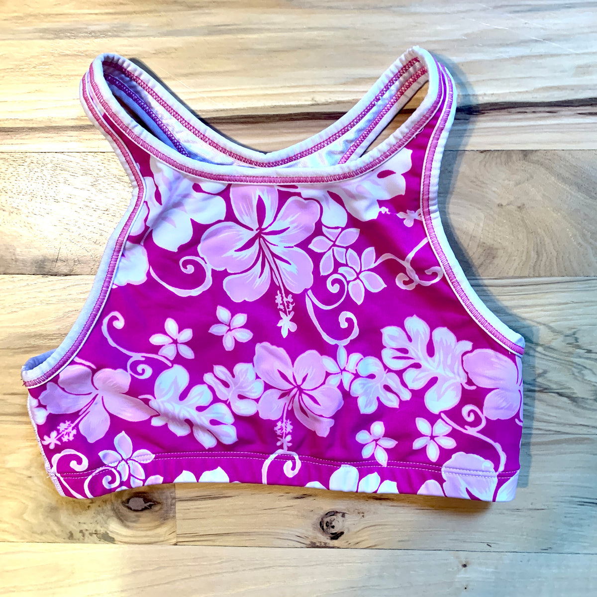 Skirt Sports Racerback Bra - Pink Paradise Print - Small