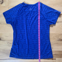 Skirt Sports Mesh Tee - Blue Whisper Print - Small