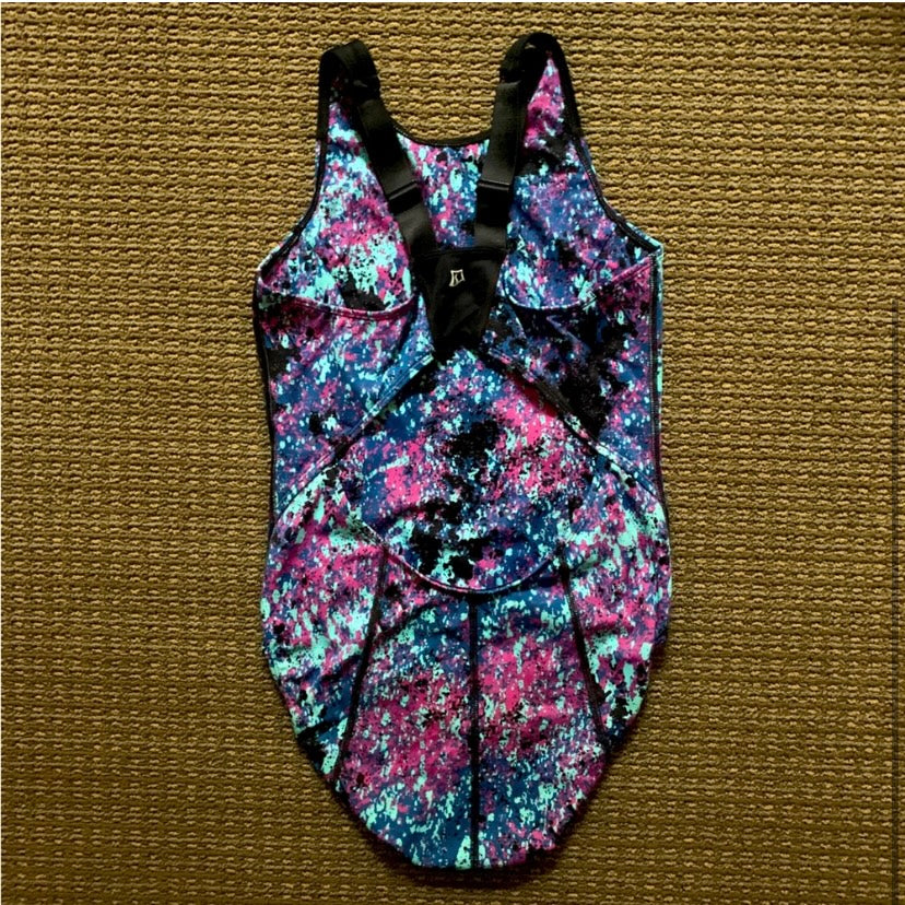 Skirt Sports Deep End One Piece Swimsuit - Odyssey Print - Small