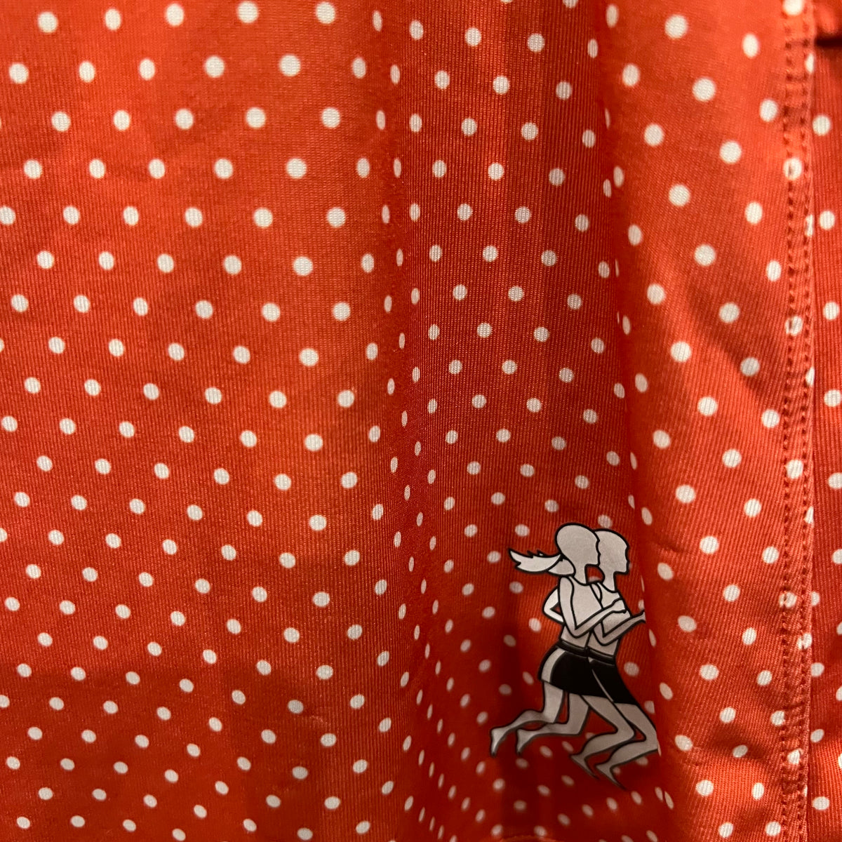 Running Skirts Orange Polkadot