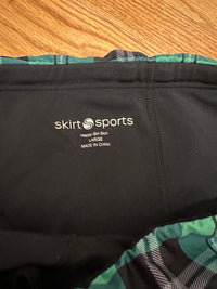 Skirt Sports Happy Girl Skirt, Size L, Green Plaid