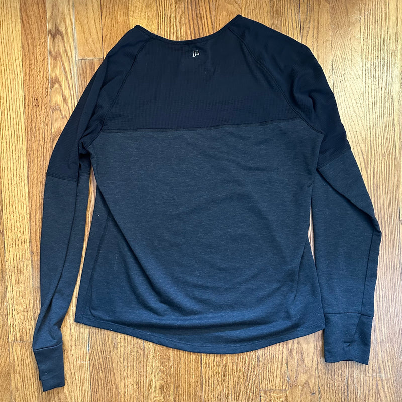 SkirtSports Wonder Wool Long Sleeve Top, Size L, Black