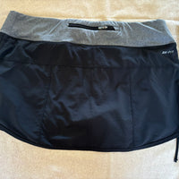 Nike running skirt with gray waistband large