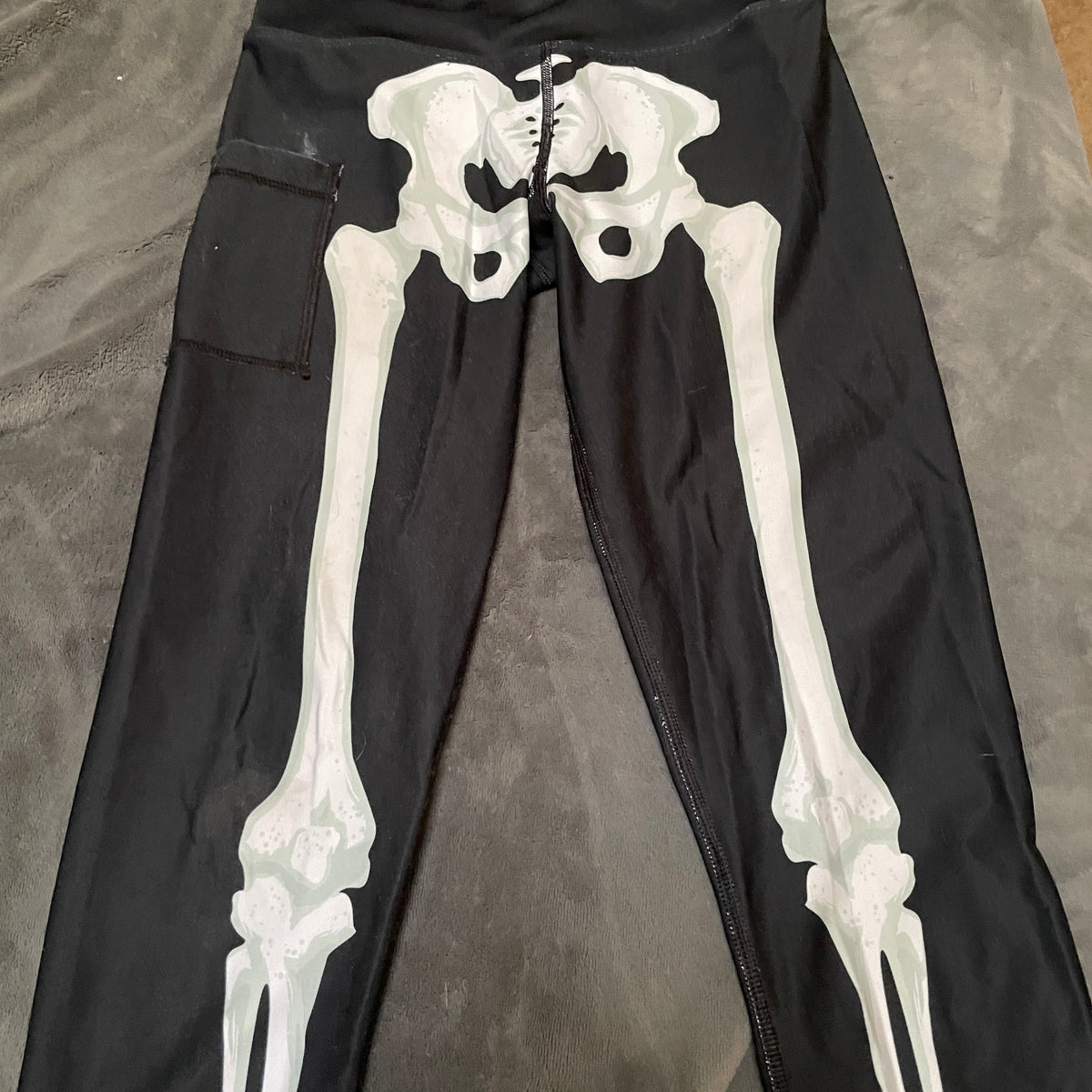 Inknburn running or yoga skeleton capris