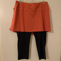 Skirt Sports - Reflective Orange Capri Skirt - Large