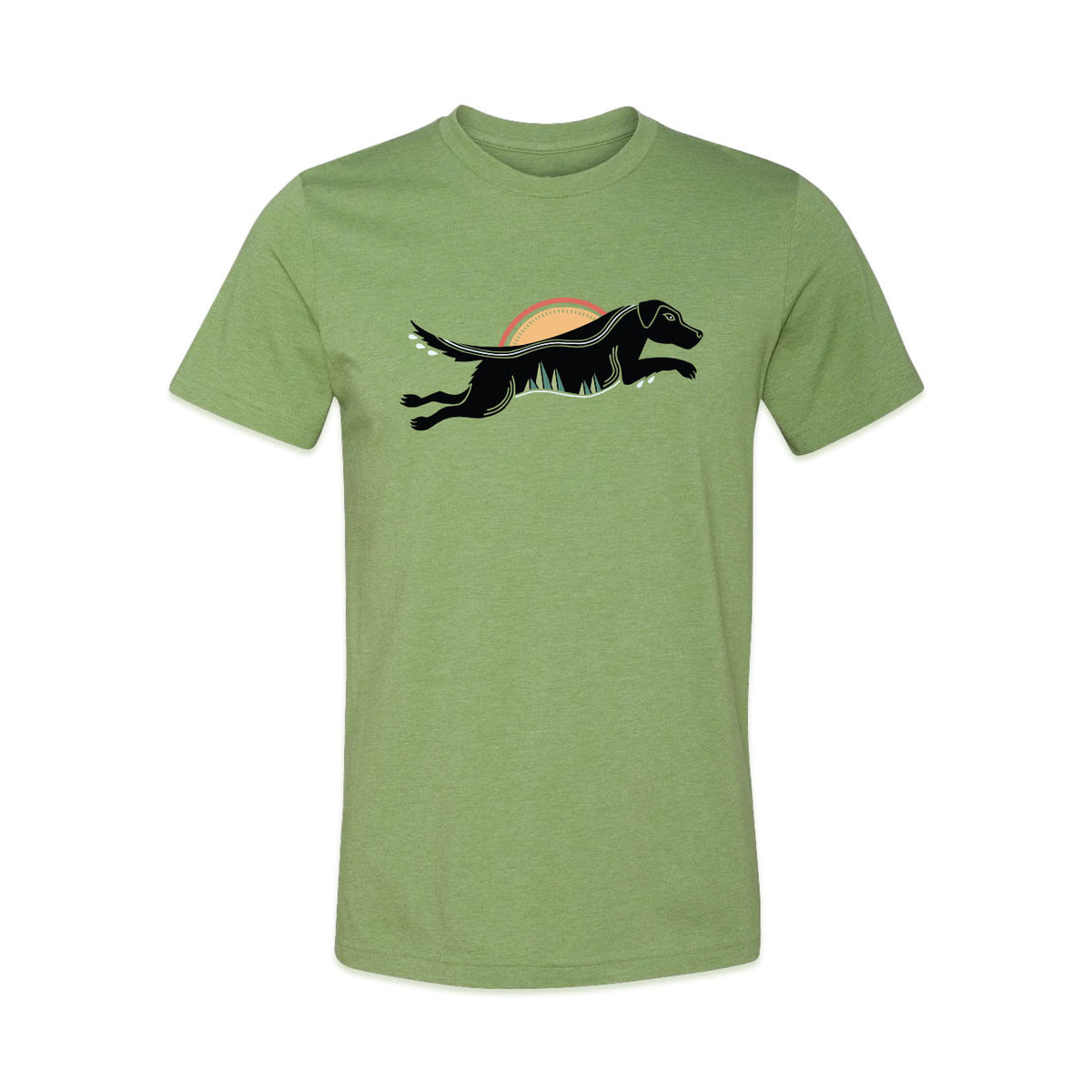 Black Labrador Tee | Grass Green