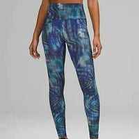 Lululemon Wunder Train High-Rise Tight 28" Shapeshifter Flux Blue Multi Size 20