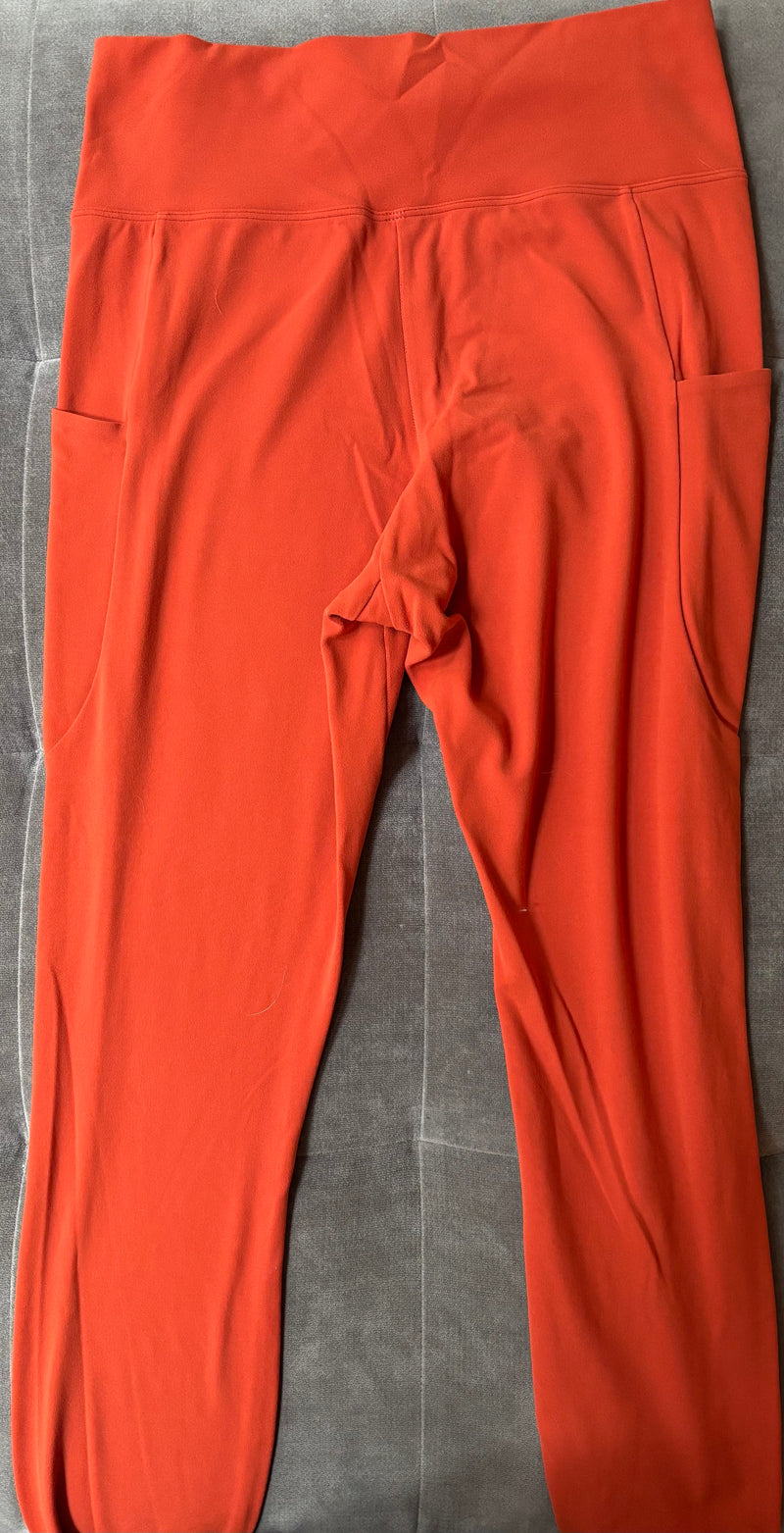 REI buttery soft orange leggings - L