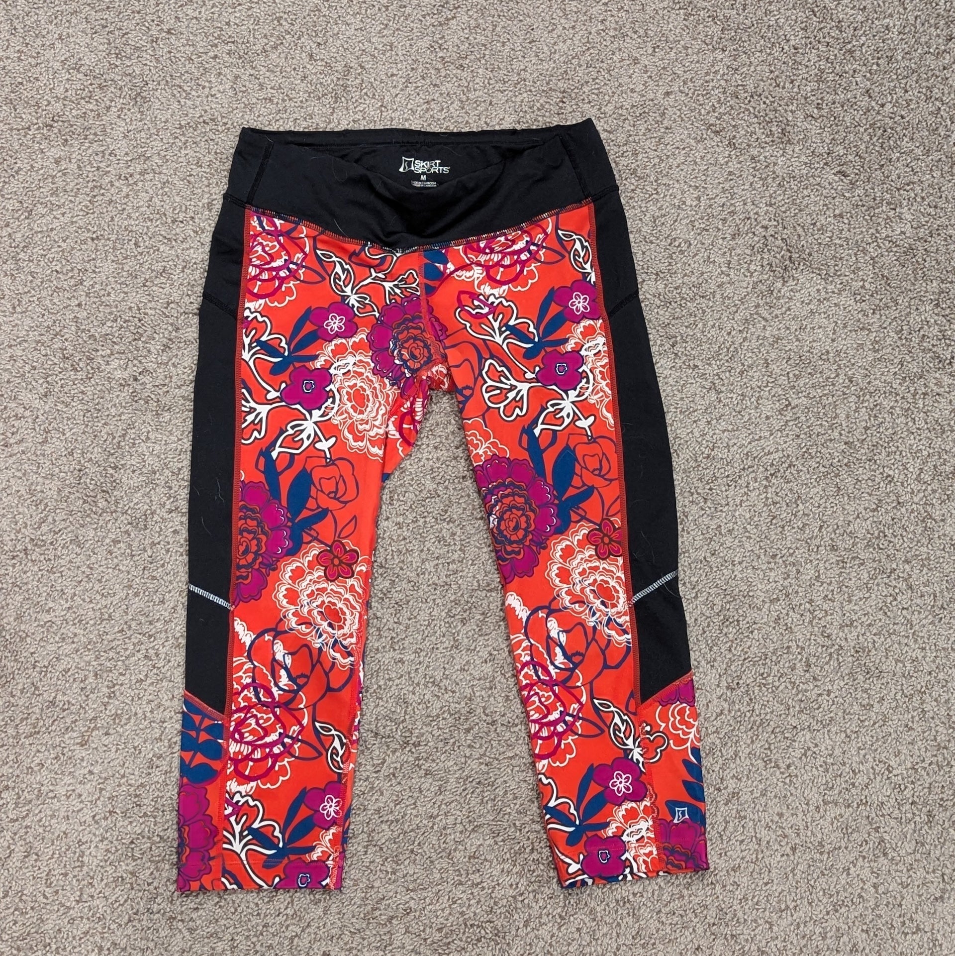 【prank project 】Front Zip Capri Pants Project Capri Flared Keith Haring Sweatpants With Trumpet