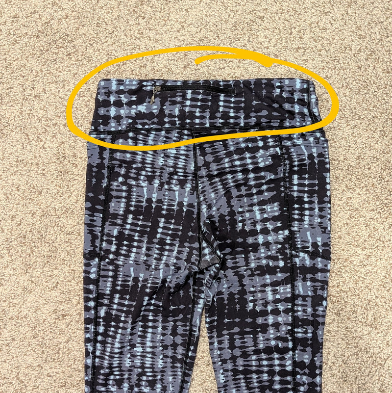Skirt Sports leggings - black and white print - medium