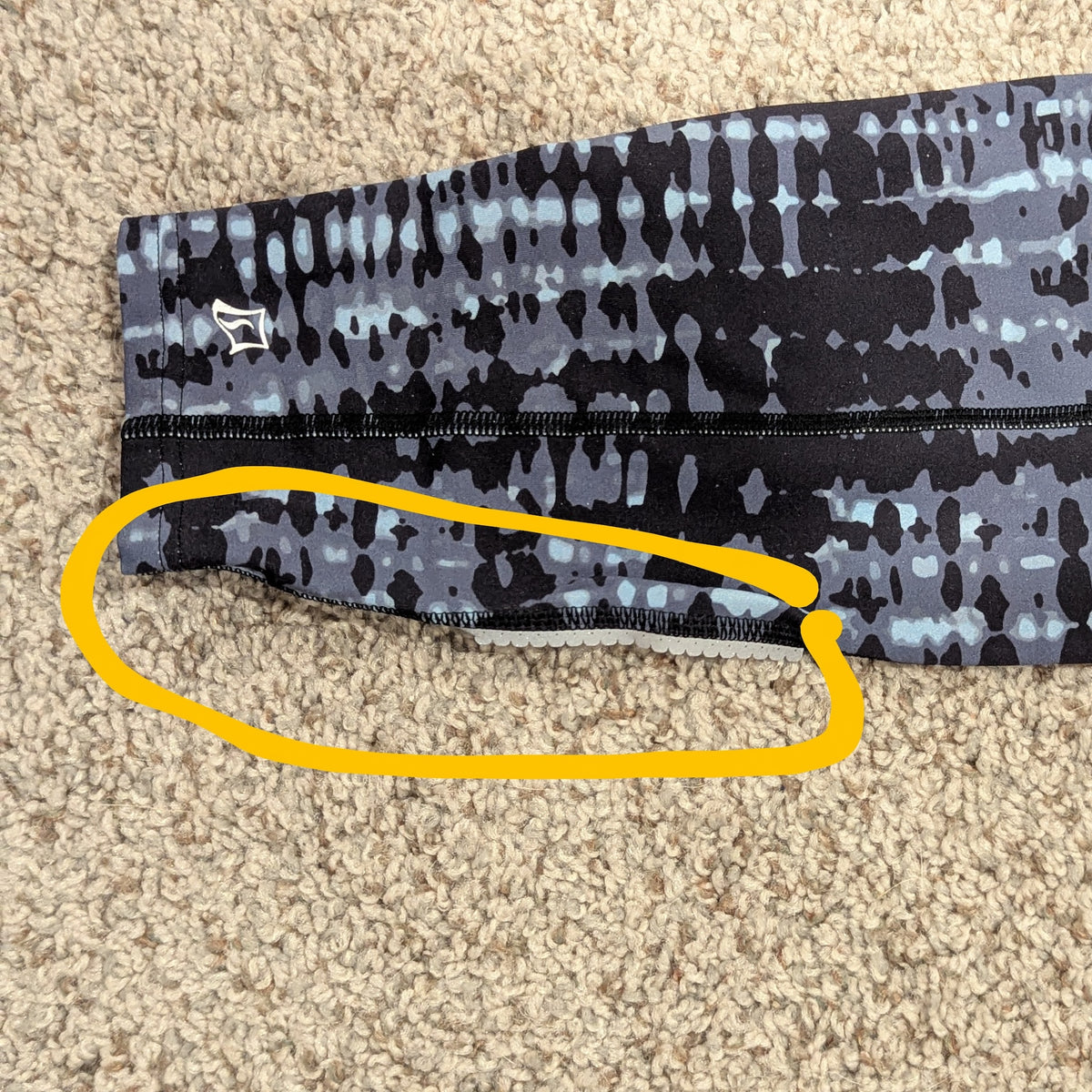 Skirt Sports leggings - black and white print - medium