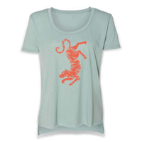 Tiger Scoop T-shirt | Lichen