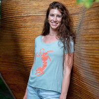 Tiger Scoop T-shirt | Lichen