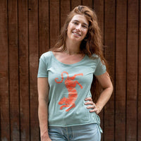 Tiger Scoop T-shirt | Lichen