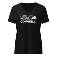 "More Cowbell" Relaxed V-Neck Tee